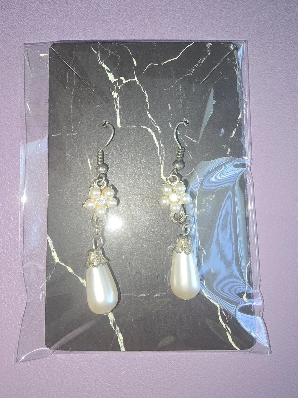 Classic Pearl Drop Earrings - White Faux Pearl Dangles